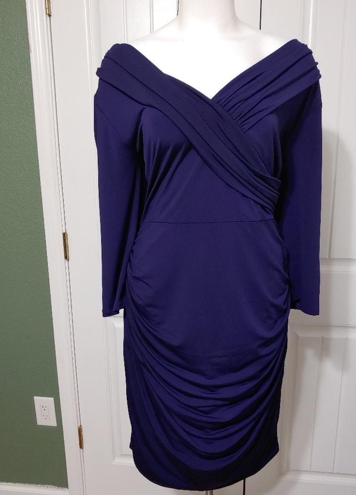 Bodycon Lined Purple Dress by Lane Bryant